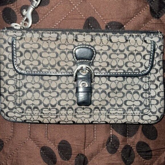 Coach Signature Small Wristlet - Picture 2 of 8
